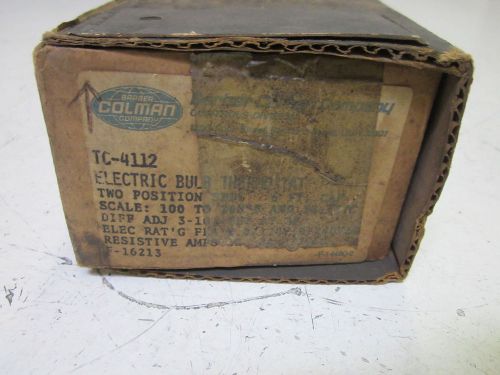 BARBER COLEMAN TC-4112 ELECTRIC BULB THERMOSTAT*NEW IN A BOX*