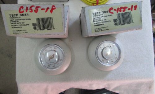 Vintage NOS 2 Honeywell Round Thermostat (T87F 3541) NO RESERVE