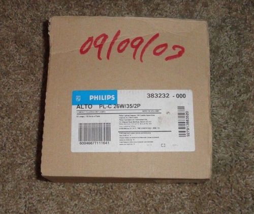 10 new philips alto 2 pin compact flourescent lamp pl-c 26w/35/2p for sale