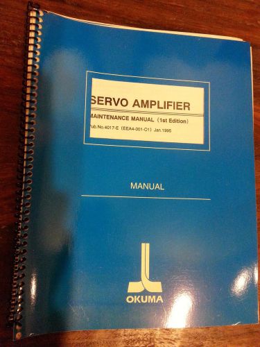 Okuma Servo Amplifier Maintenance Manual