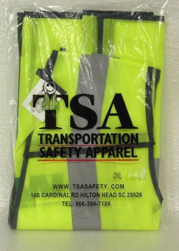 TSA Transportation Safety Apparel - Yellow VEST Size 2XL - New in Package