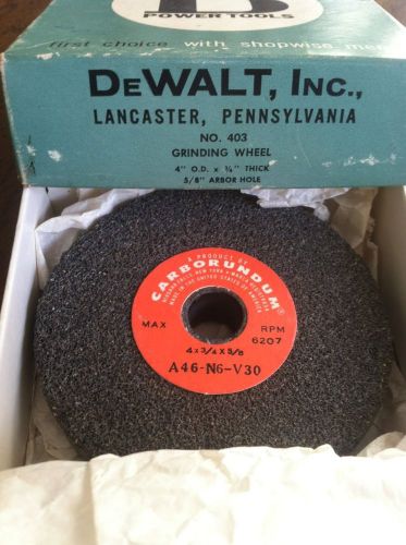 Vintage NOS DeWalt No.403 grinding Wheel