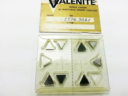 Valenite TPE 221 VC7 Carbide Inserts (QTY 9) (N 268)