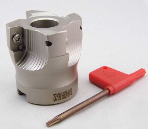 4flute 400r 50mm face end mill + 10pcs apmt1604 carbide inserts set for sale