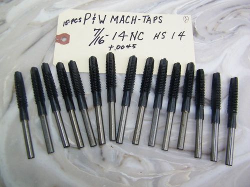P &amp; W - MACHINE TAPS - 7/16-14NC HS 14 +.0045