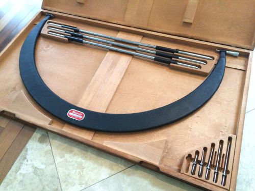 Starrett 724 36&#034;-42&#034;  724lz-42 inch tubular bow micrometer set  w/ case for sale