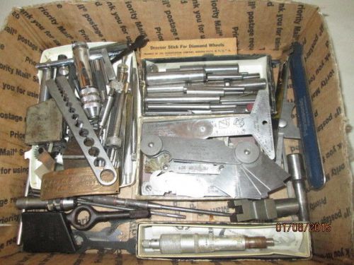 MACHINIST LATHE MILL Lot of Machinist Gages Pins Cutters Parts Etc