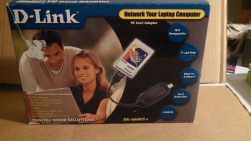 D-LINK 10Mbps PC CARD ADAPTERDE-660CT+