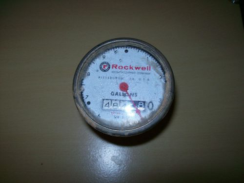VINTAGE 3&#034; Rockwell Manufacturing Company PittsburghPa USA Water Flow Meter S-04