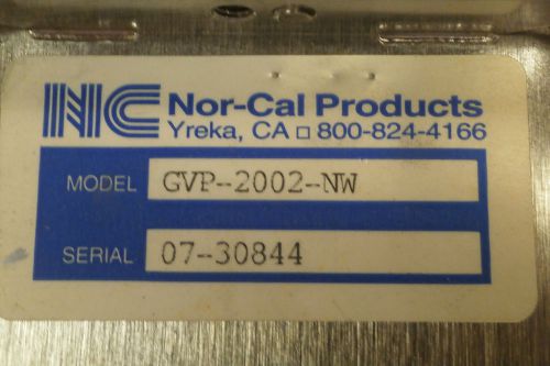 Nor-Cal Pneumatic Gate Valve GVP-2002-NW