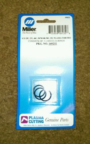 New  miller ice-25c 27c 40c 50/70/100 55c plasma torch o-rings 169232     *135 for sale