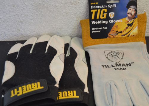 Tillman TIG  welding gloves 25 AM  Left &amp; Right  and 2 New 1470L for left hand