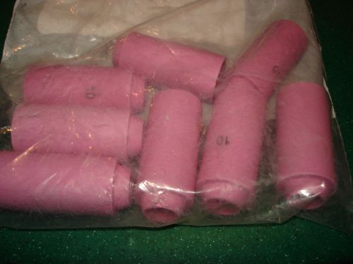 NEW LOT OF 8 ANC31 SIZE 10 GAS CUPS / NOZZLES, NEW READY TO WORK
