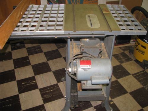 ROCKWELL DELUXE 9 / 1 HP TABLE SAW --W/ STAND NICE!
