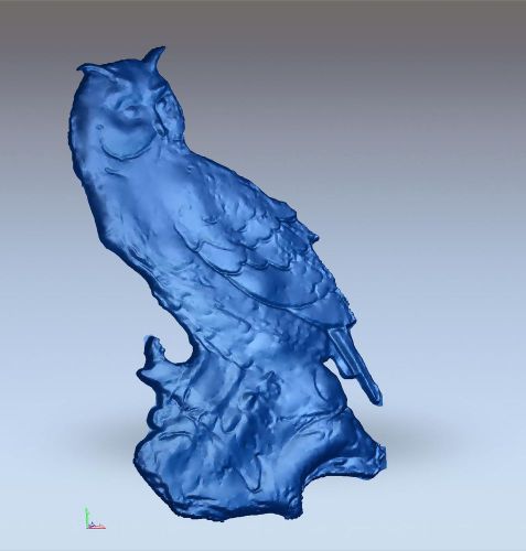 3d stl model for CNC Router mill - eagle owl