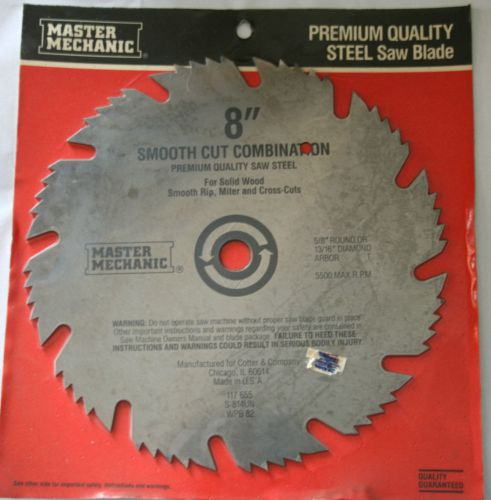 Master Mechanic 8&#034; Smooth Cut Combination Premium Quality Saw Steel for Wood