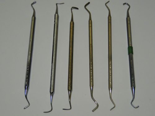 6 American Dental Instruments Stainless Steel Dentists Artists Crafters