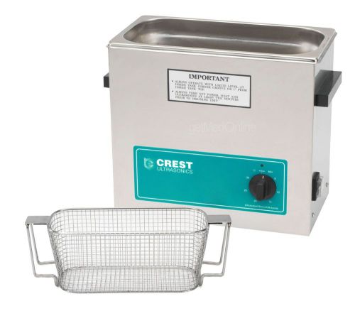 Crest 1.5gal benchtop ultrasonic cleaner w/timer+cover+basket, cp500t for sale