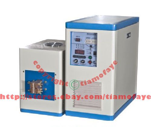 20kw 50-250khz ultra high frequency induction heater melter dual statation for sale