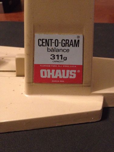 OHAUS Model 311 Cent-O-Gram Balance Scale Four 4 Beam 0.01g Precision 311g Max !