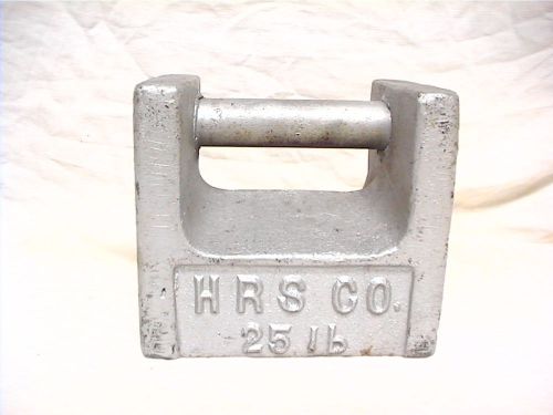 1 USED HRS 25 LB. SCALE CALIBRATION WEIGHT