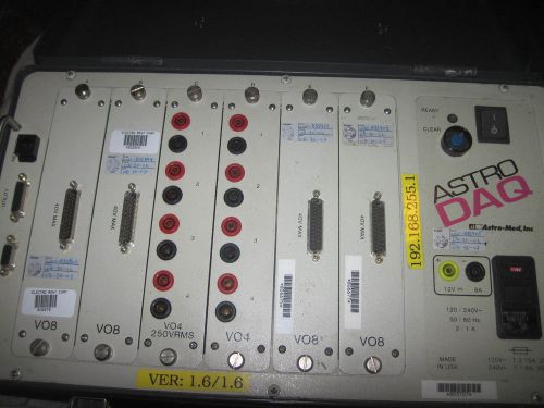 Astro-Med, Inc. Astro DAQ with 4 VO8 CARDS 1 VO4 CARD + VO4 CARD 250VRMS VER 1.6