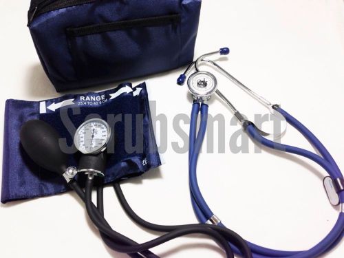 Emi navy set kit sprague rappaport stethoscope &amp; blood pressure bp cuff monitor for sale