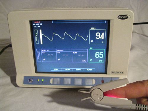 DRE Signal NIBP, SAO2 and Pulse Oximeter Digital Monitor &amp; 13&#039;6&#034; Finger Sensor