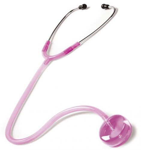 Stethoscope frosted lilac round clear sound prestige medical single tube 107 new for sale