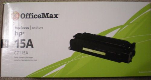 Office Max HP 15A C7115A Black Ink Toner Cartridge NEW SEALED IN BOX FREE SHIP!