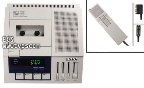 Sony bm-75d standard cassette dictator - pre-owned bm75 for sale