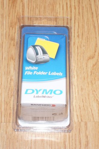Free shipping genuine new white dymo 30576 130x2=260 file folder labels for sale
