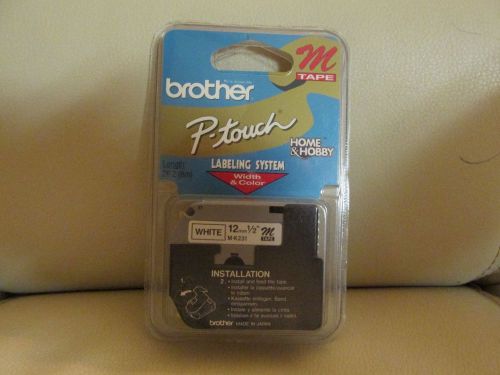 Genuine Brother M TAPE P-touch Labeling System White M-231