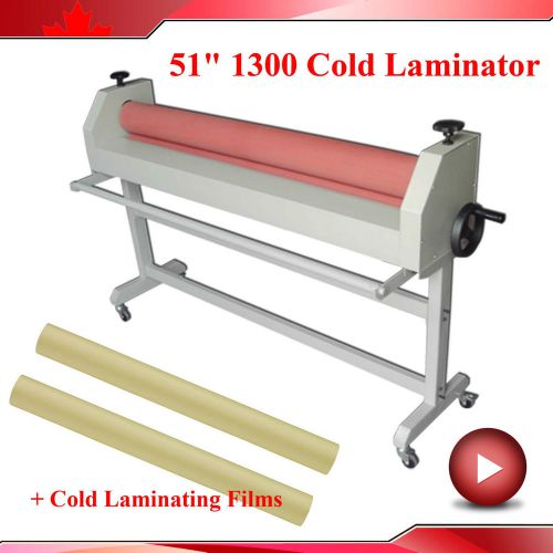 Pro. laminating kit 51&#034;1300mm cold laminator+2 rolls 50&#034;x1968&#034; glossysatin film for sale