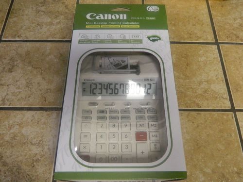 Canon p23-dhv g palm printing calculator - lcd -white - nib!!!!  free shipping for sale