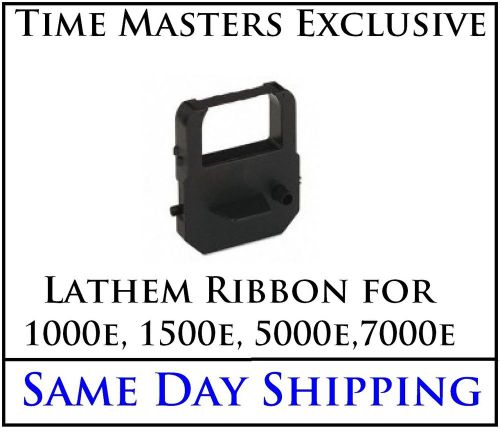 New fresh ribbon for lathem time clocks same day shipping! black in color for sale