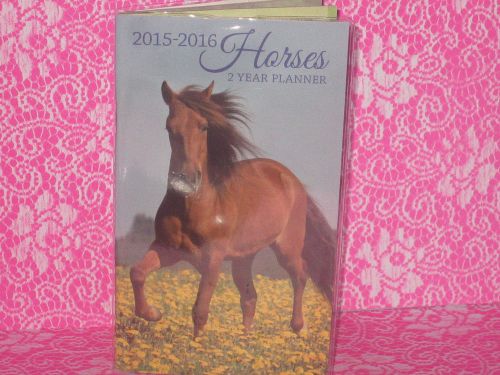 2015-2016 2-Year horses Planner Calendar Appointment book purse-size
