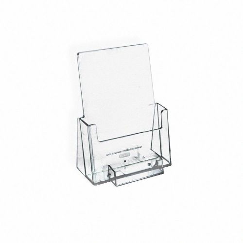 NEW Azar 252922 Counter Trifold Brochure Holder with Business Card Pocket, 10