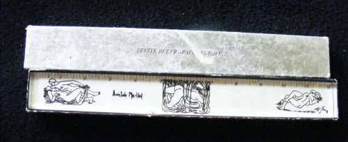 Vintage Aristide Maillol Modern Art Lucite Ruler