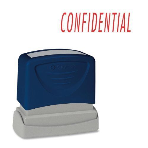 Sparco pre-inked stamp - confidential message stamp - 1.75&#034; x 0.62&#034; - (spr60021) for sale