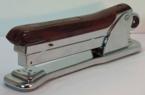 Vintage ACELINER 502 Stapler Chrome Beige Ace Fastener Co. Chicago U.S.A.