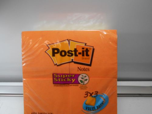 3M Post-it Notes Super Sticky 3x3 654-24SSCYN