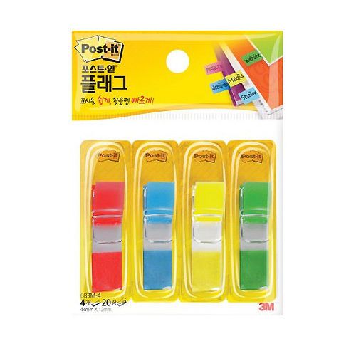 3M Post-it Flag 683M-4 Tissue Type Bookmark Point Sticky Note Index Tabs post it