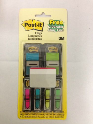 Post-it Flags, + FREE 12 durable filing tabs