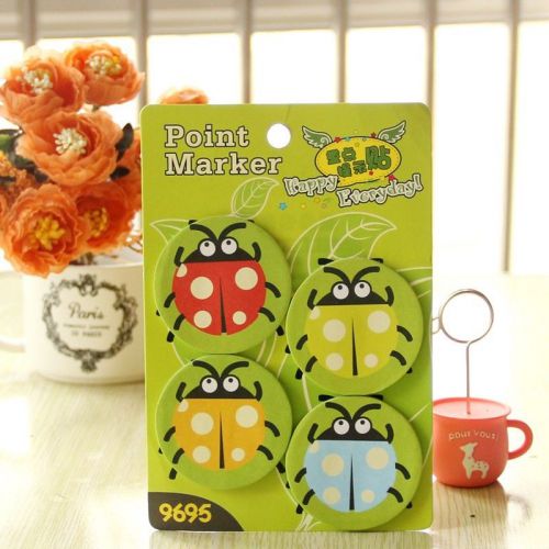 1X Lady Birds Point Marker Stick Notes Self Stick Bookmark Post-it Memo Pad NEW!