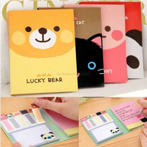 1PC Cute Sticker Animals Post-It Bookmark Point It Marker Memo Flag Sticky Notes