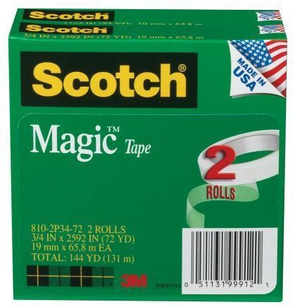 Magic Tape 3/4 X 2592 2 Pack R Original Matte Finish 810-2p34-72