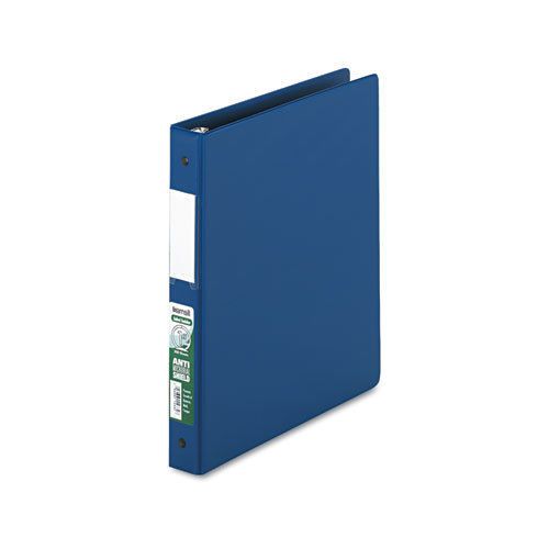 Clean touch antimicrobial locking round ring binder, 11 x 8-1/2, 1&#034; cap, dk blue for sale