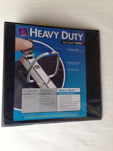 Avery Heavy-Duty View Binder With One Touch Ezd Rings, 3&#034; Capacity, Black