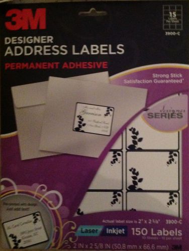 3M Designer Address Labels-Pre-Printed With Design-3900-C